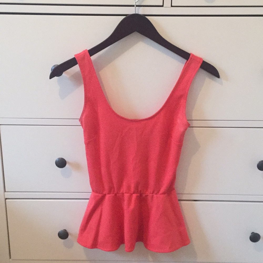 AQUA peplum top